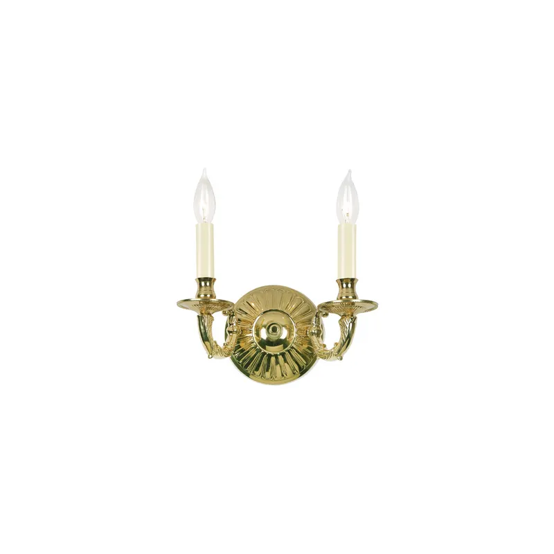 San Clemente 2 Light 11.5 inch Polished Brass Wall Sconce Wall Light