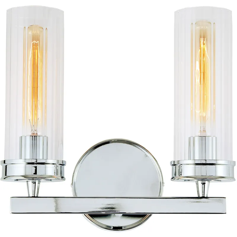 Hamilton 2 Light 12.5 inch Polished Chrome Wall Sconce Wall Light