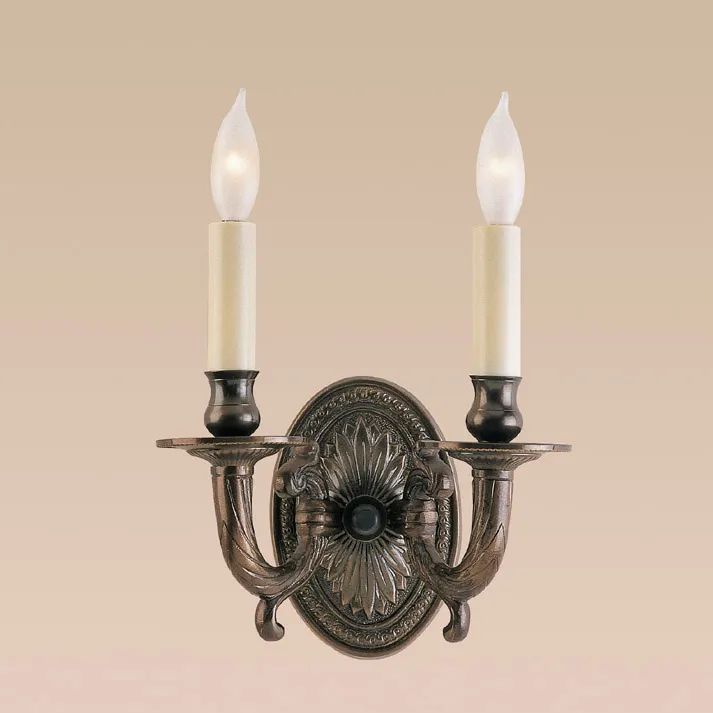San Clemente 2 Light 9 inch Pewter Wall Sconce Wall Light in Satin Nickel