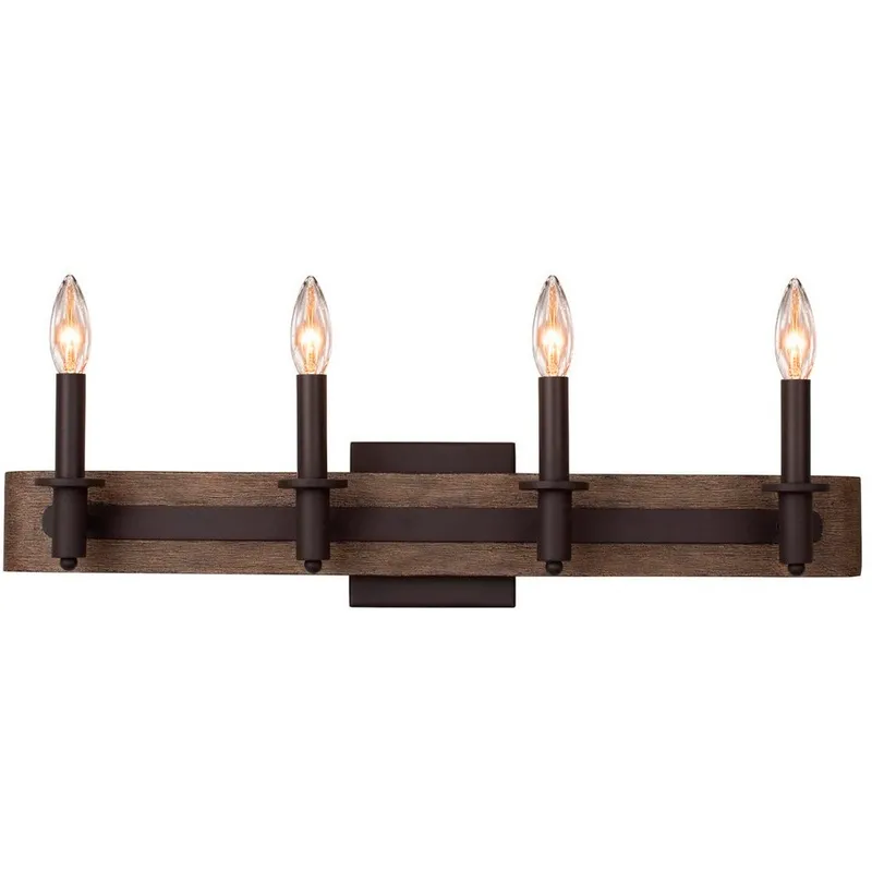 Duluth 4 Light 26 inch Satin Bronze Bath Vanity Light Wall Light