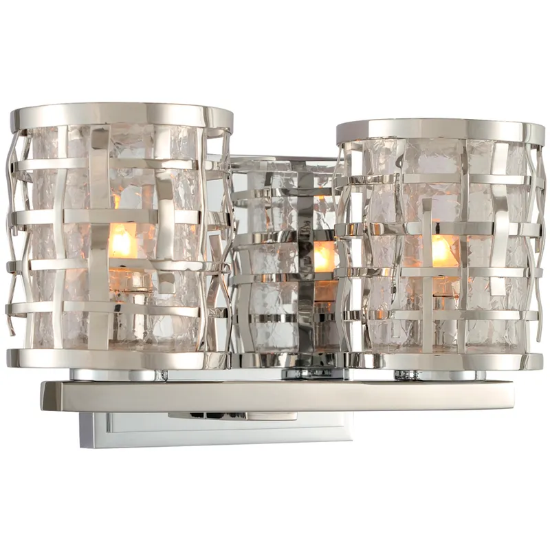 Weston LED 5 inch Glazed Nickel Bath Vanity Light Wall Light