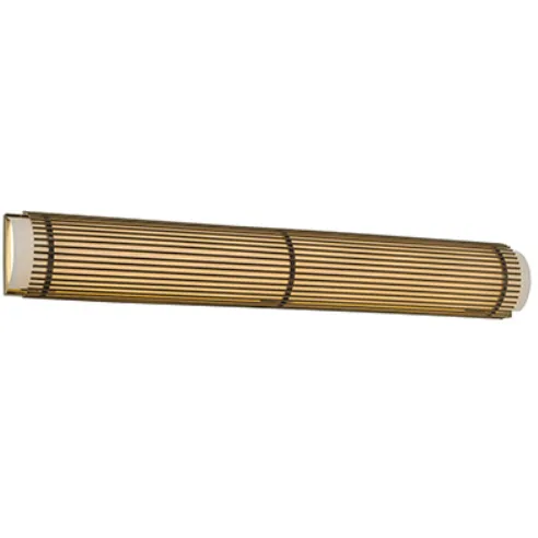 Edgewater LED 34 inch Vintage Brass Bath Vanity Light Wall Light