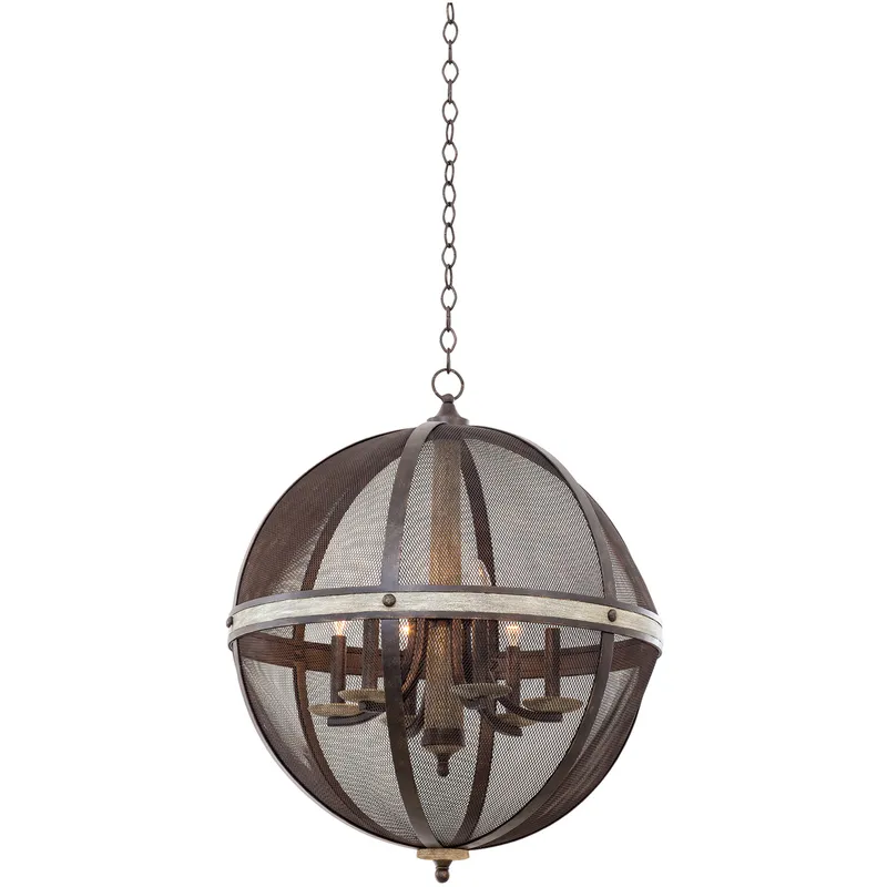 Coronado 6 Light 24.5 inch Florence Gold Chandelier Ceiling Light