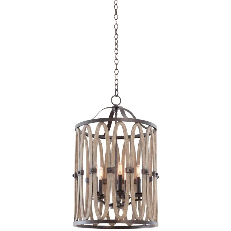Belmont 5 Light 19 inch Florence Gold Foyer Ceiling Light