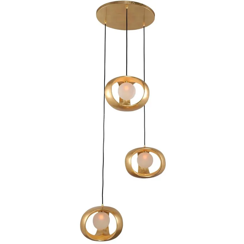 Calistoga LED 25 inch Gold Leaf Pendant Ceiling Light