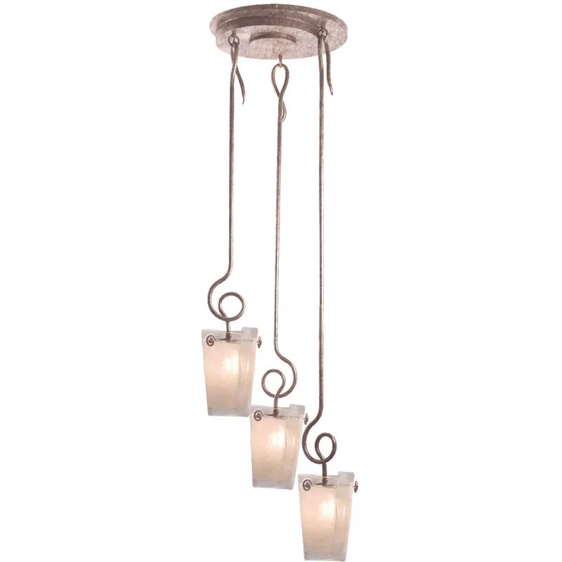 Tribecca 3 Light 24 inch Pearl Silver Pendant Ceiling Light in Frost (FROST)