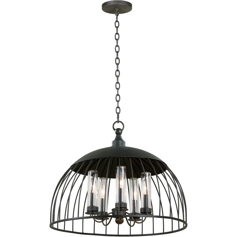 Ludlow 5 Light 24 inch Natural Iron Pendant Ceiling Light