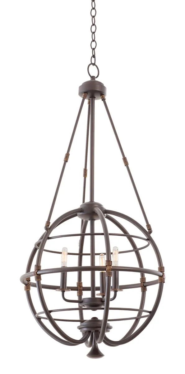 Larson 3 Light 20 inch Tawny Port Pendant Ceiling Light