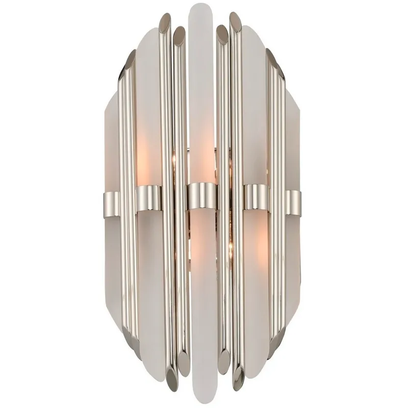 Massina 2 Light 8 inch Polished Nickel ADA ADA Sconce Wall Light