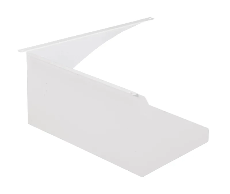 Glare shield | White | Right side mounted | Used on Series 2 area lights | Medium housing