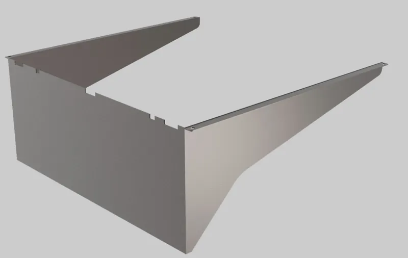 Reversible glare shield | Bronze | Used on Series 2 area lights | Medium housing