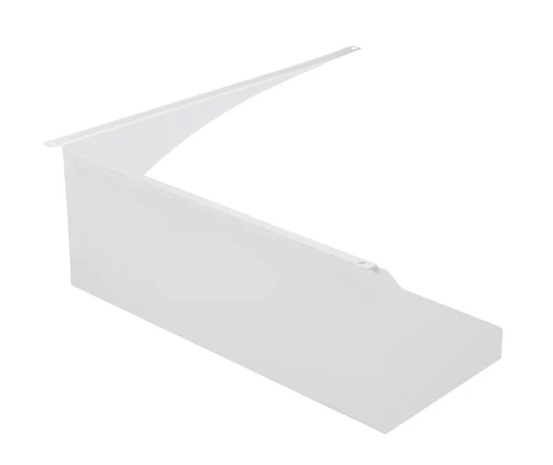 Glare shield | White | Right side mounted | Used on Series 2 area lights | Large housing