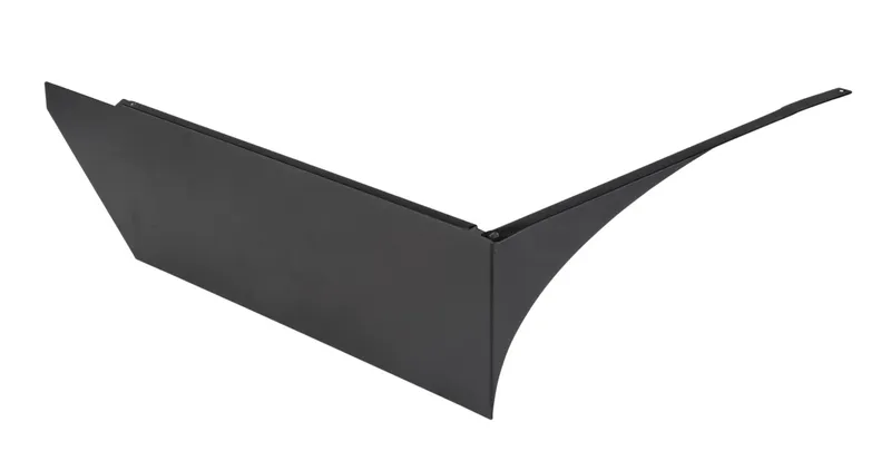 Glare shield | Black | Left side mounted | Used on Series 2 area lights | Large housing