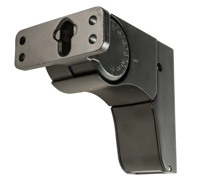 Adjustable pole mount kit | Suitable for round or square poles | Black