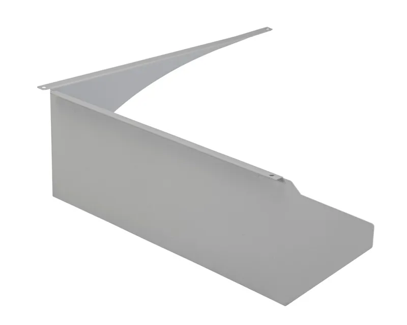 Glare shield | Silver | Right side mounted | Used on Series 2 area lights | Large housing