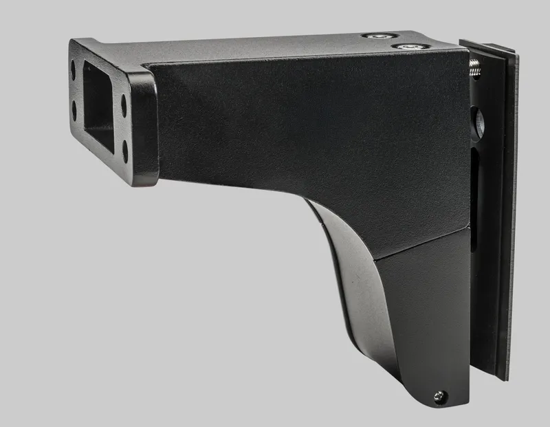 Fixed pole mount kit | Suitable for round or square poles | Black