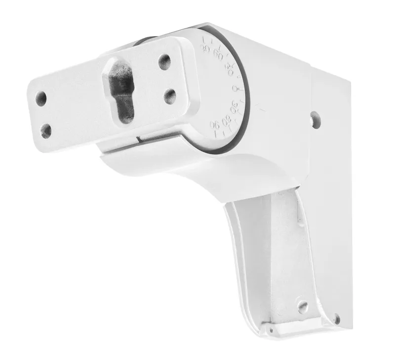 Adjustable pole mount kit | Suitable for round or square poles | White