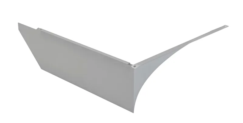 Glare shield | Silver | Left side mounted | Used on Series 2 area lights | Large housing