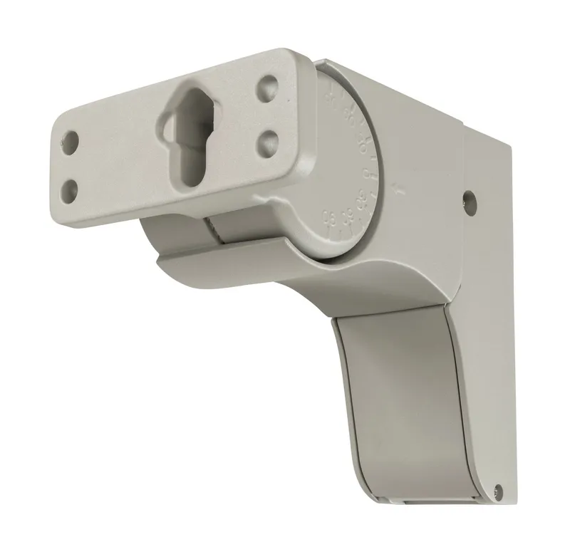 Adjustable pole mount kit | Suitable for round or square poles | Silver