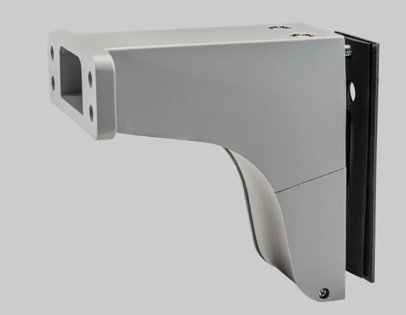 Fixed pole mount kit | Suitable for round or square poles | Silver
