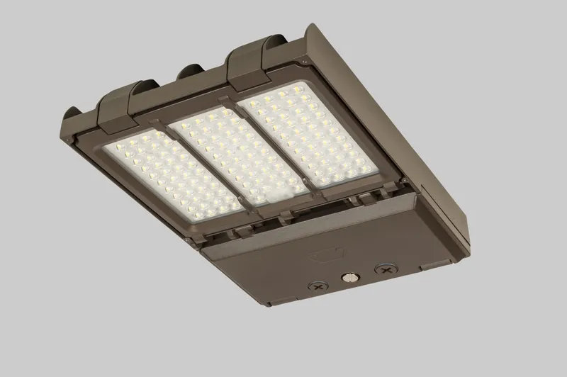 100W | 5000K | LED Area Light with NEMA Twist Lock Receptacle + Shorting Cap | Series 2 Small Housing | Optics Selectable A (Type III and V) | 120-277V Input | 0-10V Dimmable | Standard Bronze Housing | Generation 2