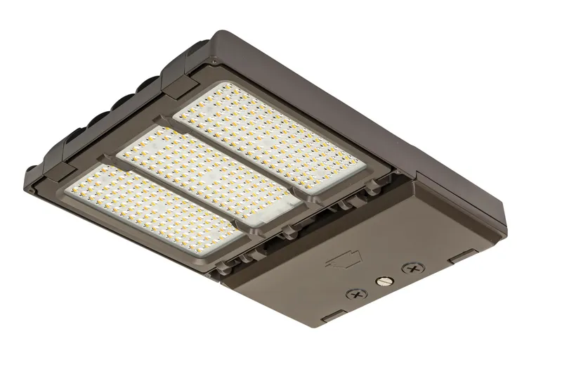 140W Power Select | Color Select | LED Area Light with NEMA Twist Lock Receptacle + Shorting Cap | Series 2 Medium Housing | Optics Selectable A (Type III and V) | 277-480V Input | 0-10V Dimmable | Standard Bronze Housing | Generation 2