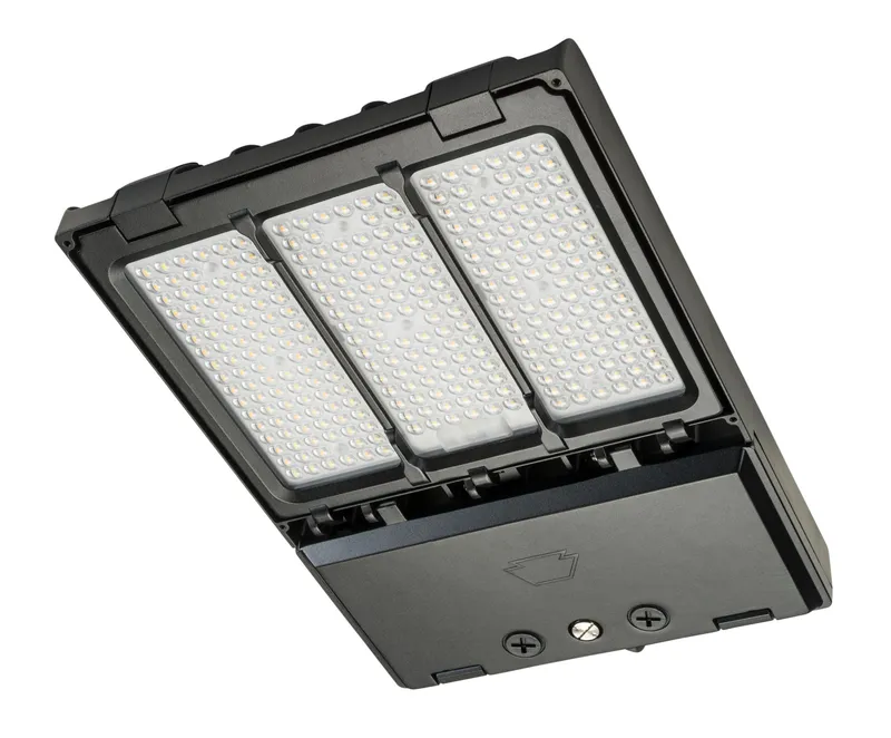 140W Power Select | Color Select | LED Area Light with NEMA Twist Lock Receptacle + Shorting Cap | Series 2 Medium Housing | Optics Selectable A (Type III and V) | 120-277V Input | 0-10V Dimmable | Black Housing | Generation 2