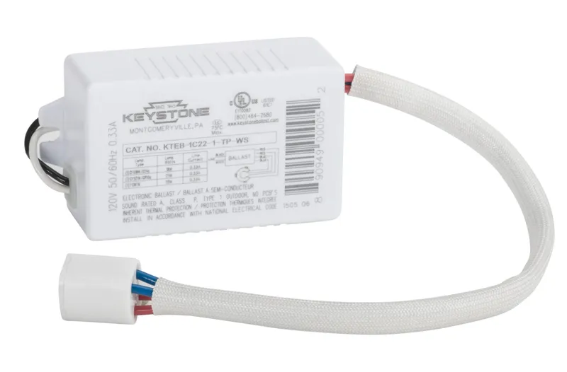 1 Light 22 Watt 120 Volt Circline W/Socket, small plastic case, Electronic