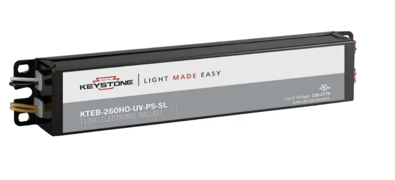 2x F48T12HO, 120-277V, Program Start, 9" Case