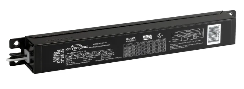 2 x F32T8, .77 BF, 120-277V, Instant Start, Electronic