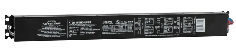 4x F54T5HO, 90C Rated, 120-277V, Program Start, with leads, Electronic