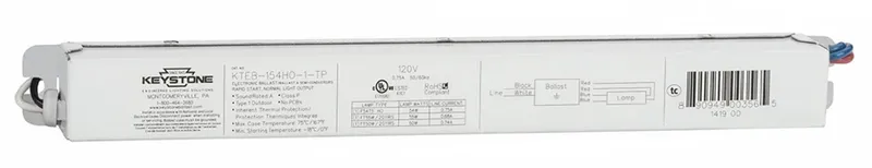 1x54W T5HO, 120 V, NPF, Electronic