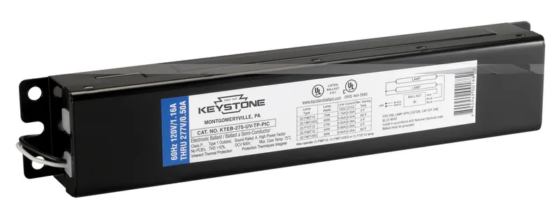 2x F96T12 75W & 60W, 120-277V, 11" case, Electronic