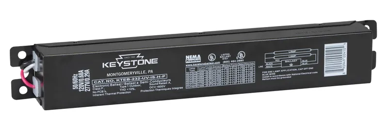 2 x F32T8, 1.18BF, 120-277V, Instant Start, Electronic