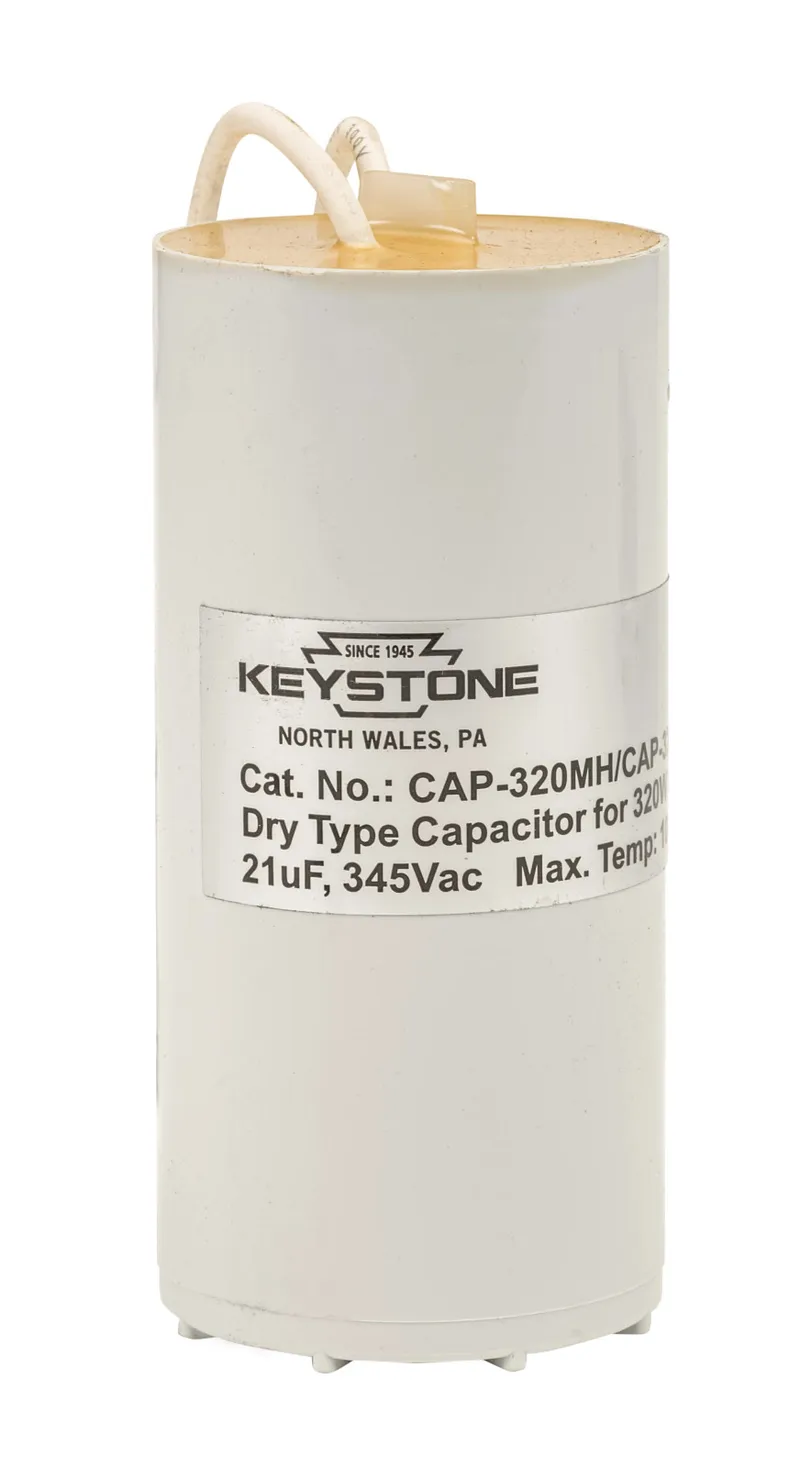 Capacitor for 320W Pulse Start MH Quad, 21uF, 345V