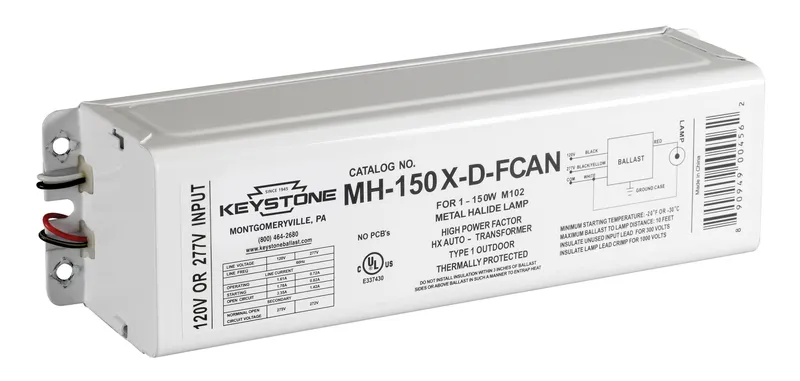 150W Pulse Start Metal Halide, 120-277V, F-CAN