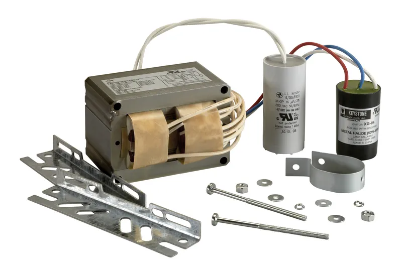 150W Metal Halide HID Ballast Replacement Kit: 120/208/240/277V Quad Tap; includes Cap, Ignitor, Mounting bracket and instruction sheet