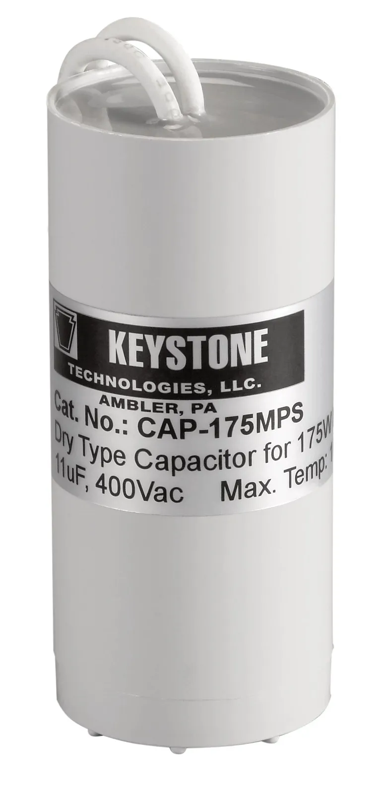 Capacitor for 175W Pulse Start MH, 11uF, 370V, Dry Film