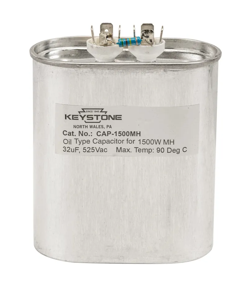 Capacitor for 1500W Metal Halide Quad, 32uF, 525V