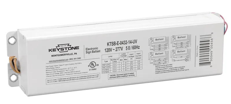 Ballasts – Sign – Parallel Wiring
