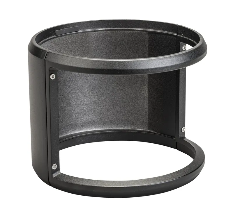 180deg shield. Black. Used on KT-BLED24PS cone and louver reflector bollard heads