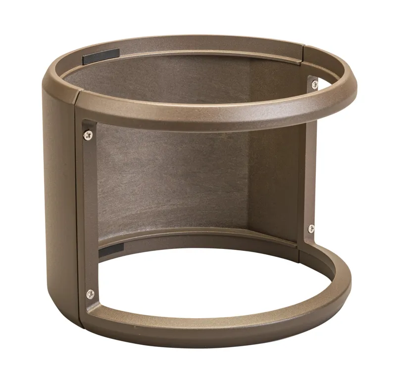 180deg shield. Bronze. Used on KT-BLED24PS cone and louver reflector bollard heads