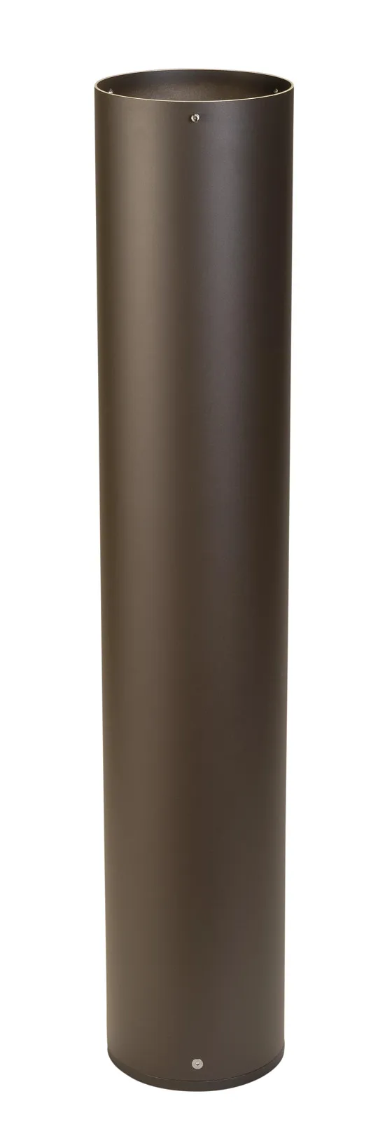 6in diameter, 36in tall bollard base. Bronze. Used with KT-BLED24PS bollard head