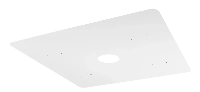 26" Square Beauty Plate | White