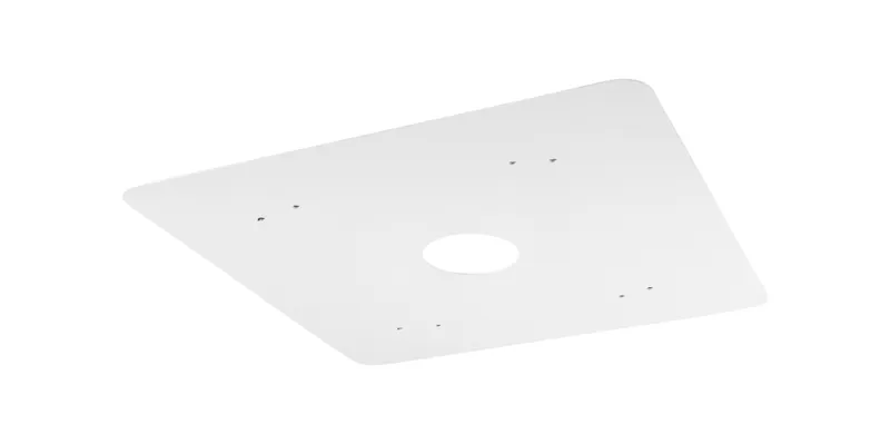 21" Square Beauty Plate | White