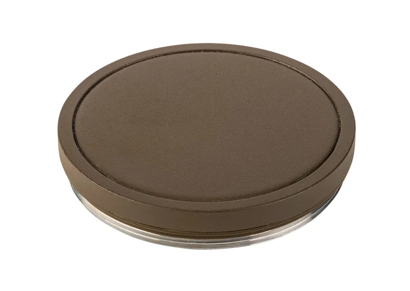 Screw-on blocking cap | Bronze | For use on 3" Sentinel wall mount cylinder fixtures