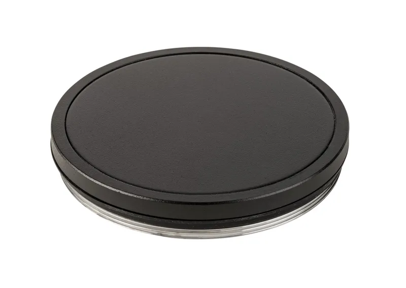 Screw-on blocking cap | Black | For use on 4" Sentinel wall mount cylinder fixtures