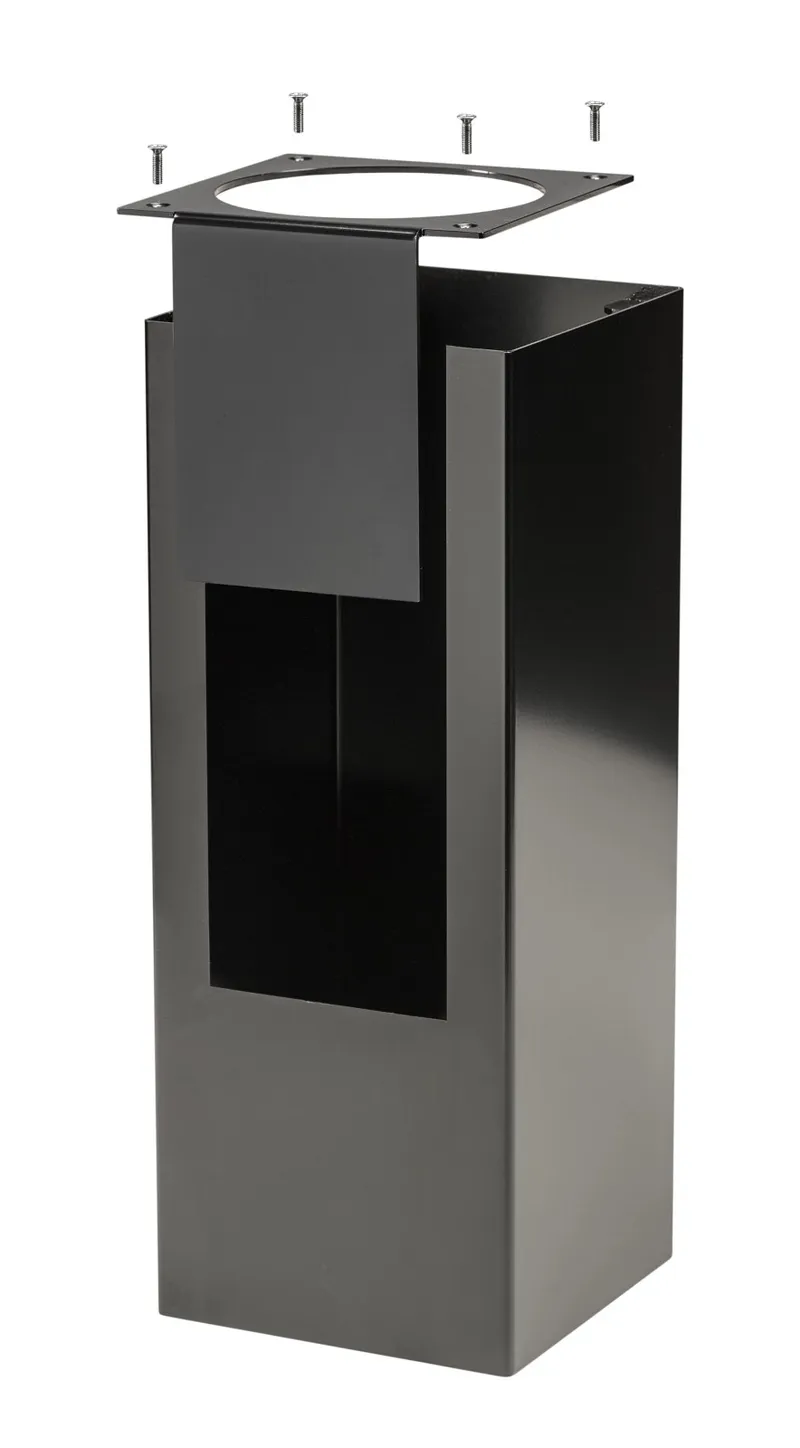 Square shell. Unpainted. Used on 3in wall mount cylinders