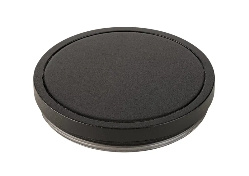 Screw-on blocking cap | Black | For use on 3" Sentinel wall mount cylinder fixtures