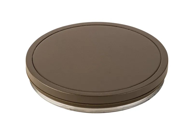 Screw-on blocking cap | Bronze | For use on 4" Sentinel wall mount cylinder fixtures